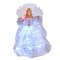 Kurt Adler 12-Inch UL 30-Light Fairy LED Fiber Optic Silver Angel Tree Topper